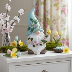 Blue Gnome Home Garden Decoration For Spring Season Gift Decor